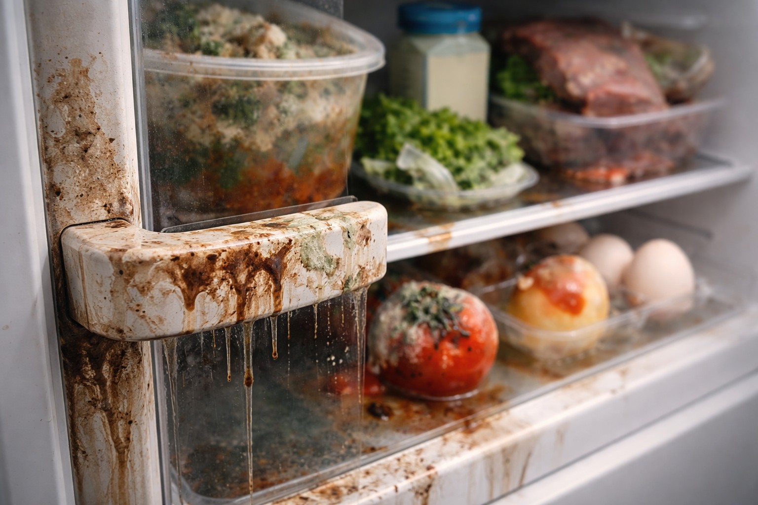 Derfor er en skitten kjøleskapsdør farligere enn bedervet mat