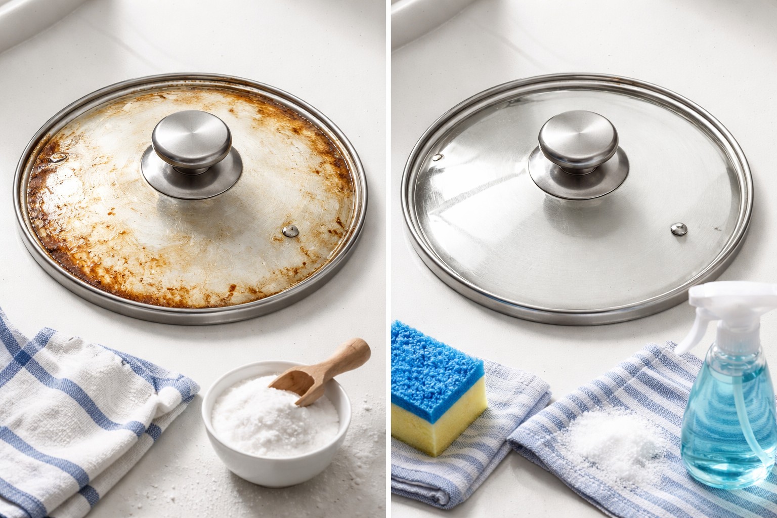 En effektiv måte å fjerne gammelt fett fra grytelokk på