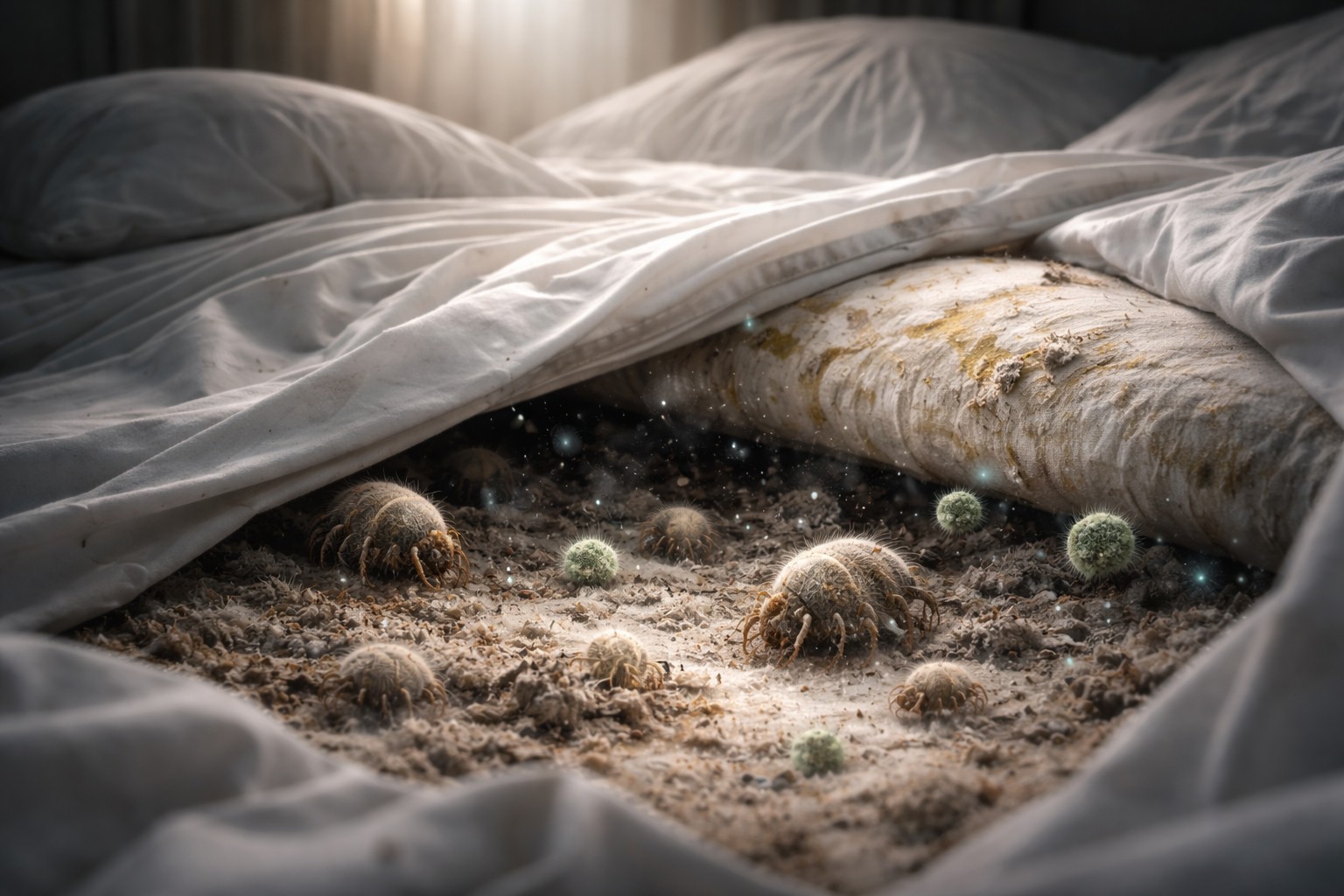 Hva som lurer i dypet av sengen din, og hvorfor det ikke hjelper å skifte undertøy